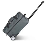 Sac de Voyage Trolley Gris - Sac à roulettes, canne télescopique, compartiment spacieux, poche zippée, idéal w nd