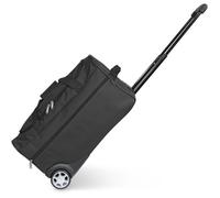 Sac de Voyage Trolley Noir - Sac à roulettes, canne télescopique, compartiment spacieux, poche zippée, idéal w nd