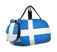 Sac de voyage vert Chartreuse pour garçons et filles, Drapeau des îles Shetland, Classique