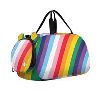 Sac de voyage vert citron rose saumon dégradé pour filles sac de voyage fourre-tout pour la nuit sac de voyage sac de voyage pour garçons enfants sac de sport, Lgbtq Pride Rainbow Lgbtqia Gay