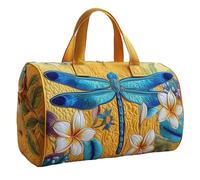 Sac de voyage vintage avec papillon et fleur, sac de sport, sac de sport, imperméable, résistant aux déchirures, sac de w nd, bagage à main, sac fourre-tout pour femme et homme, E, 18X9X9 IN, Sacs