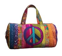 Sac de voyage vintage avec papillon et fleur, sac de sport, sac de sport, imperméable, résistant aux déchirures, sac de week-end, bagage à main, sac fourre-tout pour femme et homme, m, 18X9X9 IN, Sacs