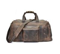 Sac de voyage Vintage pour hommes 24 "grand sac à main en cuir pour hommes sac à bagages diagonale à bandoulière unique