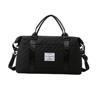 Sac de voyage, voyage, sac de fitness, sac de trajet, sac de gym, ce sac de sport est résistant à l'abrasion et léger et est un sac de courses à transporter par tous les temps, Noir , Voir description