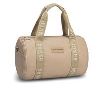 Sac de voyage weekend Porté Main PU - David Jones - Homme Femme Voyage Gym Travail - Format A4 Grande Capacité - Couleur Taos taupe