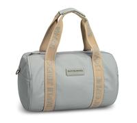 David Jones - Sac polochon Femme Homme en Similicuir grainé - Grand Format Cabine avec bandoulière - Sac Sport, Week-End ou Ville (Light Blue)
