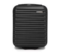 WITTCHEN Valise Cabine Voyage Petite Bagage à Main Valise Rigide en ABS avec 2 roulettes pivotantes Poignée télescopique Groove Line Taille XS Noir Air France/Easyjet/Transavia France/Ryanair