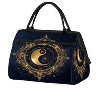 Sac de voyage Yin Yang Tai Chi pour femmes, hommes, enfants, garçons, filles, week-end, sac fourre-tout de 24 L, sac fourre-tout pour sport, gym, yoga, couleur, Big, Organiseur de sac