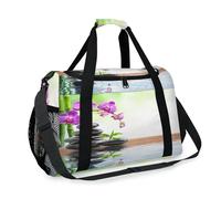 Sac de voyage Zen Stone Flower pour filles, garçons, femmes, hommes, fleurs japonaises, week-end, sac à bandoulière pour voyage, sport, gym