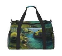 Sac de w nd avec imprimé collines vertes et eaux claires, sac de gym, bagage à main, sac fourre-tout et sac à bandoulière pour voyage et fitness