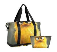 Sac de week-end curieux avec poche humide et sangle réglable pour le yoga, imperméable pour homme et femme