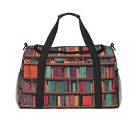 Sac de w nd imprimé bibliothèque bibliothèque sac de gym avec bagage à main sac de w nd de nuit