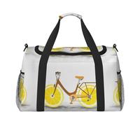 Sac de week-end, sac de sport avec imprimé roue citron, sac de week-end, sac fourre-tout et sac à bandoulière pour voyage et fitness