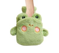 Sac d'eau chaude, 1 l, emballage chauffant avec design animal, sac d'eau chaude avec couverture en peluche, pour récupération d'épaule et muscle femme enfants blessures sportives menstruelles