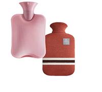 Sac Deau Chaude, Bouillotte Micro-onde Bouteille, Bouillotte avec Housse, Tricotée Bouteille D'eau Chaude, Bouillotte Grande avec Housse en Peluche, Indiqué pour le Soulagement de la Douleur