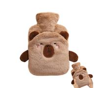 Sac d'eau chaude de 1 litre - Thermique d'hiver avec design animal, eau chaude avec couverture souple | protection contre le froid pour les blessures musculaires sportives douleurs