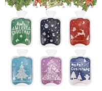 Sac d'eau chaude de dessin animé, chauffe-mains de poche | Chauffe-mains d'hiver de Noël - Enveloppement chaud-froid réutilisable pour la maison, les voyages, l'école et les activités de plein air