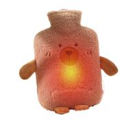 Sac d'eau chaude - Emballage souple avec impression à thème de dessin animé de 1 litre anti-goutte, sac thermique | pour jambes mains épaules cou dos voyage école camping femmes hommes hiver