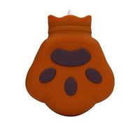 Sac d'eau chaude en forme de patte d'ours - Bouteille d'eau chaude en silicone pour micro-ondes - Pour soulager l'inconfort - Chaleur hivernale - Utilisation au bureau - Matériau (Marron clair)