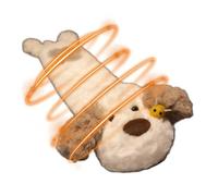 Sac d'eau chaude en peluche - Besoin de chauffage pour l'hiver - Sac d'eau chaude de voyage | Design chien doux avec couvercle - Chaleur durable pour les mains, le cou, la taille, les épaules |