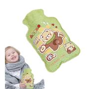 Sac d'eau chaude, petit sac d'eau chaude | Sac d'eau chaude avec motif animal de dessin animé,Coussin chauffant chauffe-pieds pour mains, enveloppement chaud rempli d'eau en peluche douce