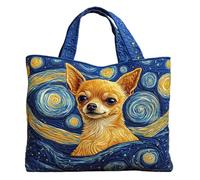 Sac d'école à fermeture éclair en toile Oxford - Léger - Style vintage - 40,6 x 35,6 cm