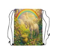 Sac D'École Bonne Fête De La Saint-Patrick Unisexe Sac À Dos À Cordon Leger Sacs De Gym pour Homme Yoga Femme 39X46Cm