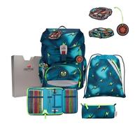 DerDieDas ErgoFlex Magic Light Ensemble Cartable 5 pièces, Bleu, ErgoFlex Set