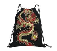 Sac D'École Dragon Cool Étanche Sac À Dos À Cordon Réglable Sacs À Cordon De Serrage pour Basket-Ball Sports Fußball 39X46Cm