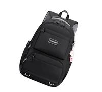 Sac d'école élégant en nylon pour adolescents Sac à dos ergonomique de grande capacité avec plusieurs poches Sac à dos élégant pour adolescent, Noir