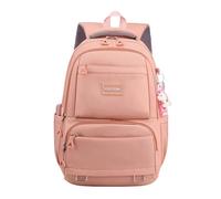 Sac d'école élégant en nylon pour adolescents Sac à dos ergonomique de grande capacité avec plusieurs poches Sac à dos élégant pour adolescent, b