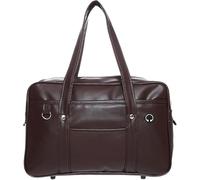 Sac d'école en cuir de qualité supérieure pour uniforme d'étudiant, ordinateur portable, sac à main japonais léger, grande capacité, large application, café, 40