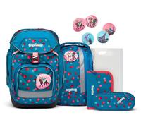 Sac d'école - ERGOBAG - Pack-Set 6 pièces VoltiBär 199259 - bleu/rose/rouge - 20L - surfaces réfléchissantes