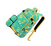 Sac d'école ergonomique avec trousse à crayons pour ordinateur portable, port de charge USB, sac à dos confortable pour étudiant, Vert