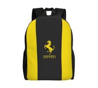 Sac d'école Ferrari, sac à dos de dessin animé, sac tendance pour garçons, sac d'école, sac à dos de voyage-HXN338 Noir