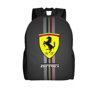Sac d'école Ferrari, sac à dos de dessin animé, sac tendance pour garçons, sac d'école, sac à dos de voyage-HXN337 Noir