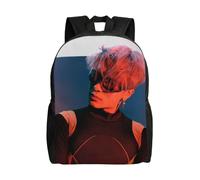 Sac d'école Jackson Wang, sac à dos de dessin animé, sac à dos tendance pour garçons, sac d'école pour étudiants, sac à dos de voyage-HXN286 Noir