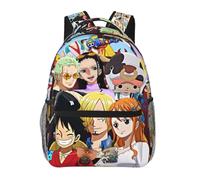 Sac d'ecole léger et décontracté, imprime en une seule pièce, pour l'ecole, les activités en plein air, le shopping et le bureau, 43 cm Noir