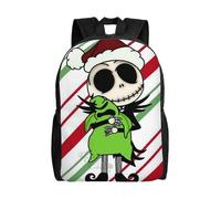 Sac d'école L'Étrange Noël de Monsieur Jack, sac à dos de dessin animé, sac à dos tendance pour garçons, sac d'école, sac à dos de voyage-XTYD8269 Noir