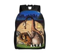 Sac d'école Madagascar, sac à dos de dessin animé, sac tendance pour garçons, sac d'école, sac à dos de voyage-XTYD7566 Noir