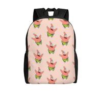 Sac d'école Patrick Star, sac à dos de dessin animé, sac à dos tendance pour garçons, sac d'école pour étudiants, sac à dos de voyage-HXN400 Noir