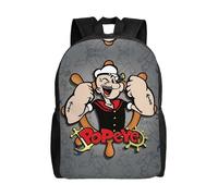 Sac d'école Popeye, sac à dos de dessin animé, sac tendance pour garçons, sac d'école, sac à dos de voyage-XTYD8749 Noir