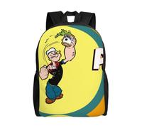 Sac d'école Popeye, sac à dos de dessin animé, sac tendance pour garçons, sac d'école, sac à dos de voyage-HXN1266 Noir