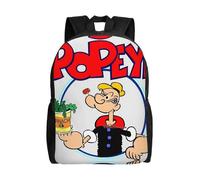 Sac d'école Popeye, sac à dos de dessin animé, sac tendance pour garçons, sac d'école, sac à dos de voyage-XTYD8750 Noir