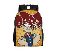 Sac d'école Popeye, sac à dos de dessin animé, sac tendance pour garçons, sac d'école, sac à dos de voyage-HXN1264 Noir
