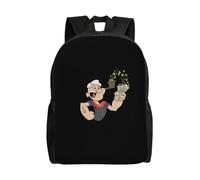 Sac d'école Popeye, sac à dos de dessin animé, sac tendance pour garçons, sac d'école, sac à dos de voyage-HXN1261 Noir
