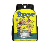 Sac d'école Popeye, sac à dos de dessin animé, sac tendance pour garçons, sac d'école, sac à dos de voyage-XTYD8752 Noir
