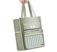 Sac d'école portable à 8 compartiments - Sac de rangement de documents pour étudiants, enseignants, officiers, poches latérales en filet