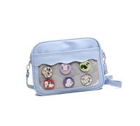 Sac d'école pour étudiant, sac à bandoulière en polyuréthane, style japonais, sac à bandoulière Itabag avec sangle réglable, sac à bandoulière transparent Itabag PU, sac d'école pour affichage