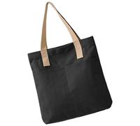 Sac d'école pour étudiants, femmes, grande capacité, sac à main tendance sous les bras, shopping, étudiants, école, femme, aisselle, poignée supérieure, grande capacité d'épaule, Noir , One Size